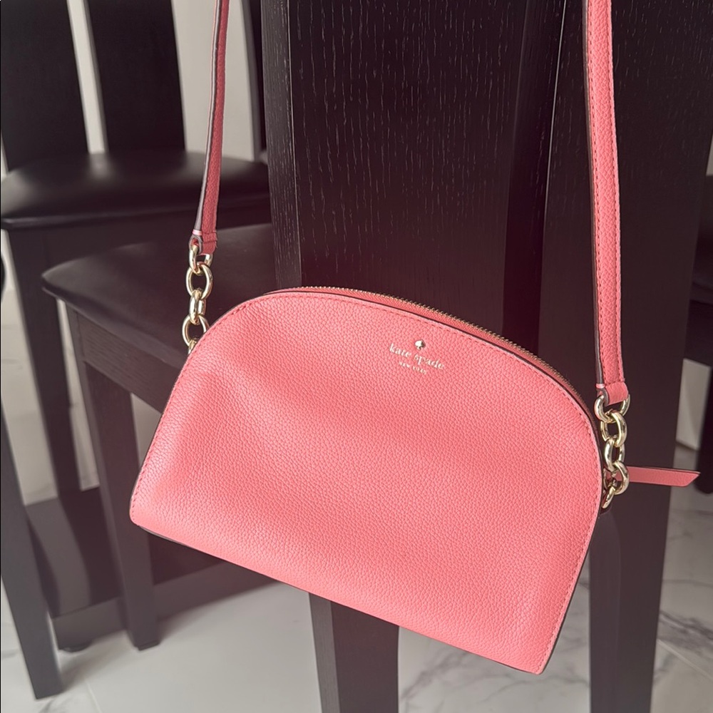 Kate Spade Pink Half-Moon Crossbody Bag